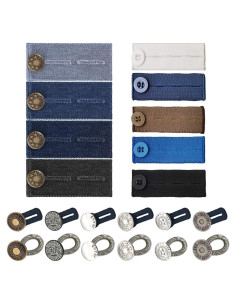 Extensores de Cintura ZYNERY 21 Piezas para Jeans y Pantalones