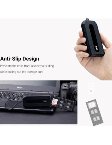 Estuche Organizador de Tarjetas de Memoria JJC 18 Slots