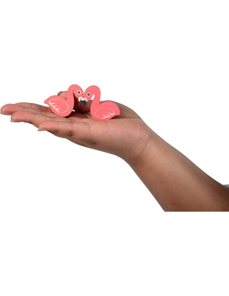 Borradores en forma de flamenco HAPPY DEALS - 12 piezas 3.8 cm