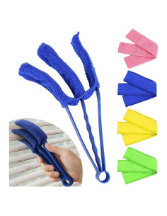 Limpiador de Persianas Ongfuwu con 5 Mangas de Microfibra