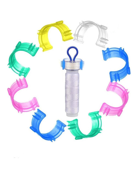 20 Clips Sujetadores de Bobinas de Hilo KIIFENG - Organizador de Costura 20 Clips Sujetadores de Bobinas de Hilo KIIFENG - Organizador de Costura