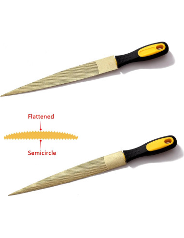 Juego de limas de madera NKTM 2 piezas 20,3 cm y 25,4 cm