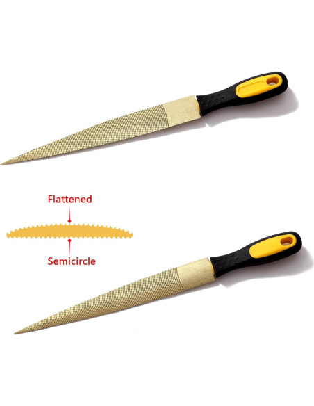 Juego de limas de madera NKTM 2 piezas 20,3 cm y 25,4 cm