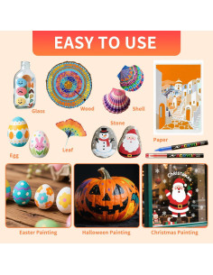 Set de 168 Marcadores de Pintura Acrílica TECADA Multicolor 2