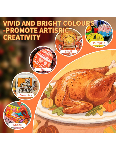 Set de 168 Marcadores de Pintura Acrílica TECADA Multicolor