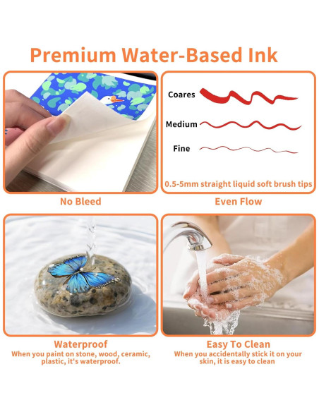 Set de 168 Marcadores de Pintura Acrílica TECADA Multicolor