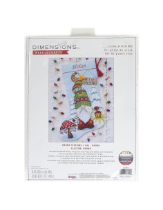 Kit de Puntos de Cruz Dimensions Gnome Navideño 40.64 cm
