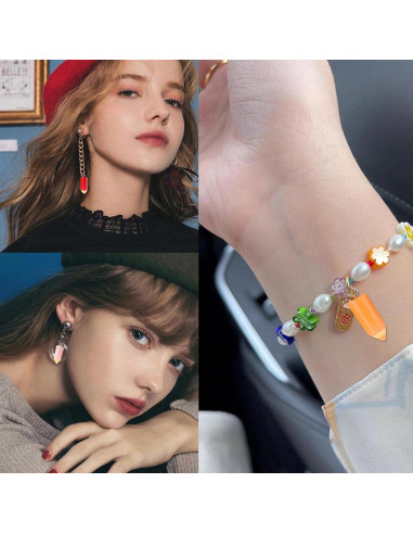 20 Colgantes de Lápiz de Resina Coloridos Honbay para Joyería