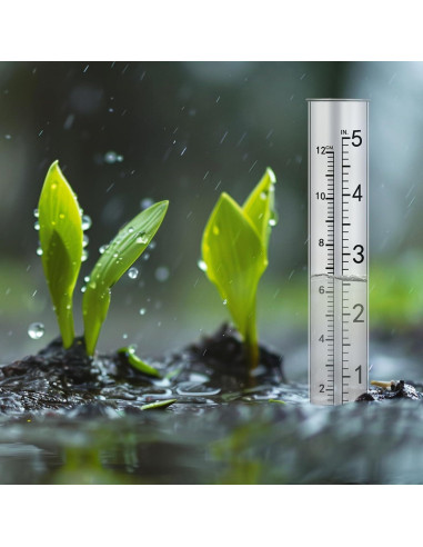 6 Tubos de Reemplazo para Pluviómetro Plástico 12.7 cm Xthrotsenk