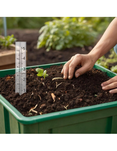 6 Tubos de Reemplazo para Pluviómetro Plástico 12.7 cm Xthrotsenk