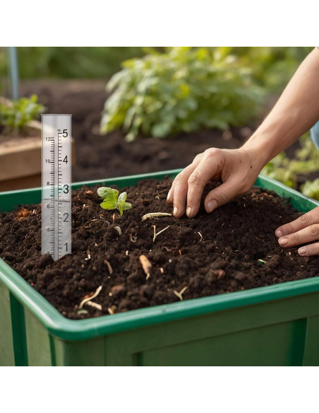 6 Tubos de Reemplazo para Pluviómetro Plástico 12.7 cm Xthrotsenk