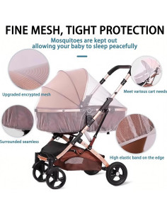 Red Mosquitera para Cochecito Vakerga 165cm Duradera 2