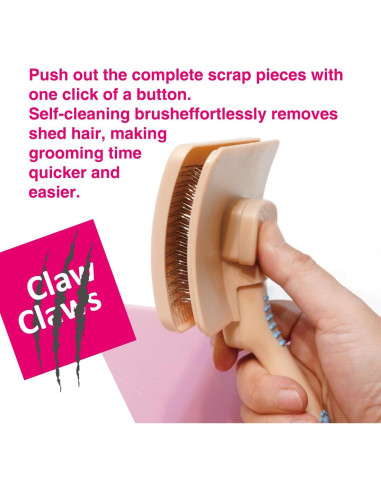 Cepillo Autolimpiante Claw Claws para Perros Grandes 20.32 cm