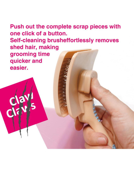 Cepillo Autolimpiante Claw Claws para Perros Grandes 20.32 cm