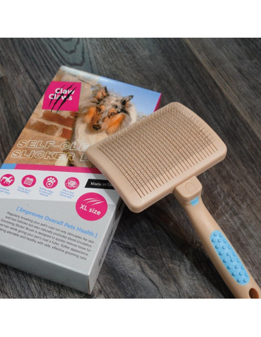 Cepillo Autolimpiante Claw Claws para Perros Grandes 20.32 cm