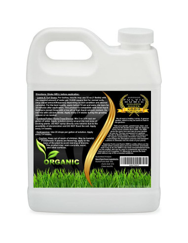 Concentrado Líquido de Ácido Húmico y Fúlvico 946 ml - Mejorador de Suelo