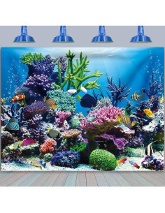 Fondo de Foto Submarino BINQOO 2.1x1.5m Decoración Océano 2