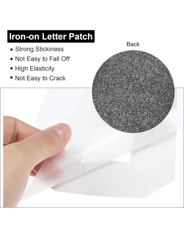 Parche de Número 7 MECCANIXITY 20cm Blanco para Uniforme - Paquete de 5