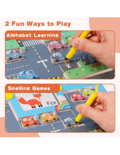 Rompecabezas Magnético del Alfabeto Catnee - Juguete Montessori 25.4x20.3cm 2