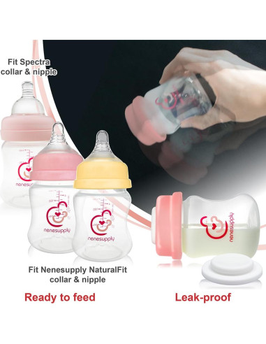 Botellas de Almacenamiento de Leche Materna NENESUPPLY 4 pc 280ml