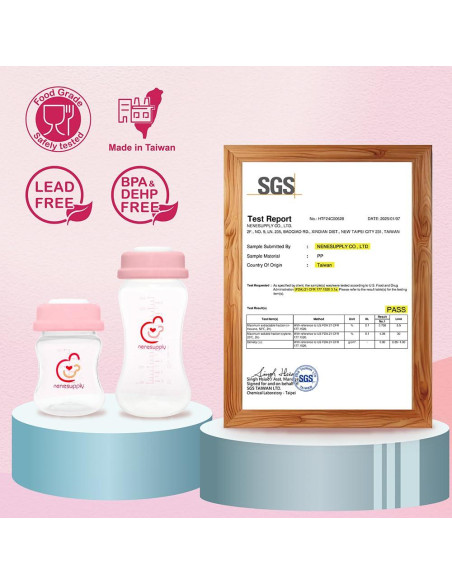 Botellas de Almacenamiento de Leche Materna NENESUPPLY 4 pc 280ml