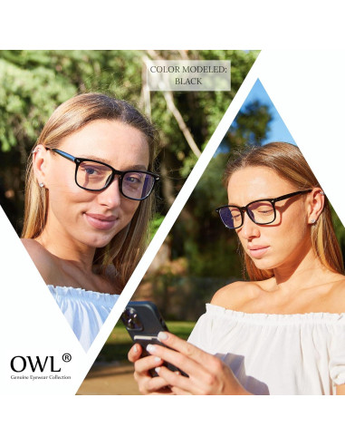 Gafas bloqueadoras de luz azul OWL, 2 unidades unisex