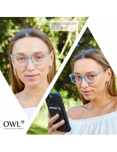 Gafas bloqueadoras de luz azul OWL, 2 unidades unisex