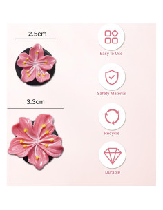 Clips Ambientador para Aire de Coche NIIIYTYB 6 Pcs Hibisco 2