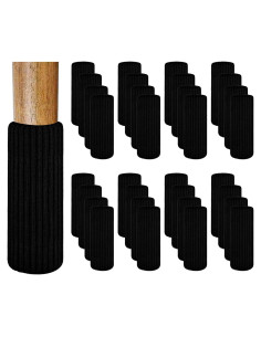 32 Protectores de Piso para Patas de Silla HJORZMM - Negro