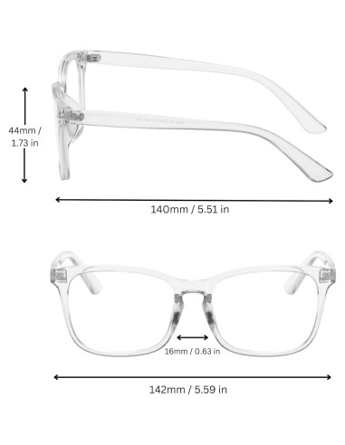 Gafas bloqueadoras de luz azul OWL, 2 unidades unisex