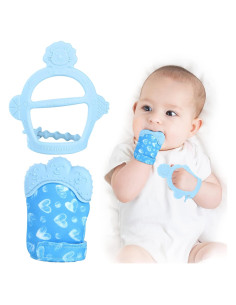 Mitones de Dentición Vicloon para Bebés - Silicona Segura 2Pcs