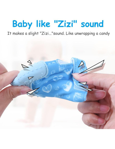 Mitones de Dentición Vicloon para Bebés - Silicona Segura 2Pcs