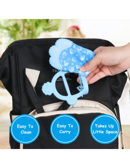 Mitones de Dentición Vicloon para Bebés - Silicona Segura 2Pcs