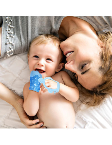 Mitones de Dentición Vicloon para Bebés - Silicona Segura 2Pcs