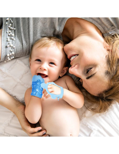 Mitones de Dentición Vicloon para Bebés - Silicona Segura 2Pcs