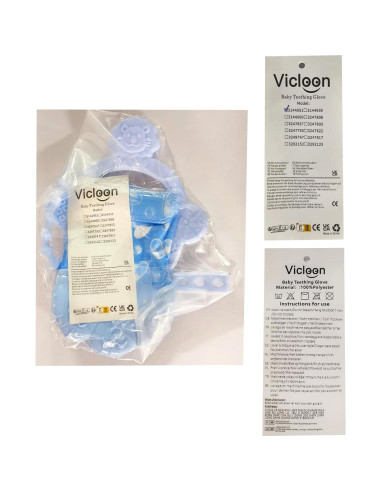 Mitones de Dentición Vicloon para Bebés - Silicona Segura 2Pcs