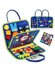 Juguete Montessori Guolely Busy Board Azul 36 meses - 6 años