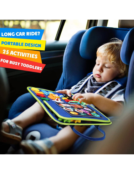 Juguete Montessori Guolely Busy Board Azul 36 meses - 6 años