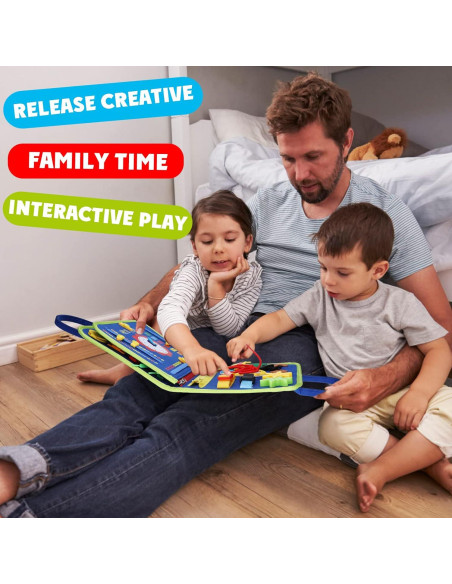 Juguete Montessori Guolely Busy Board Azul 36 meses - 6 años