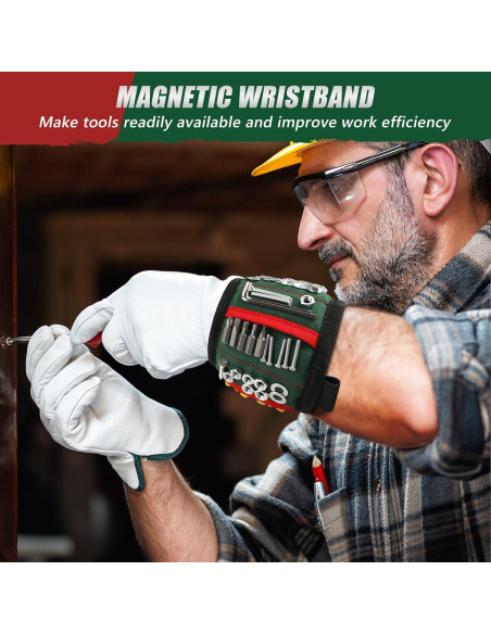 Banda de Muñeca Magnética UUP con 15 Imanes - Soporte Ajustable