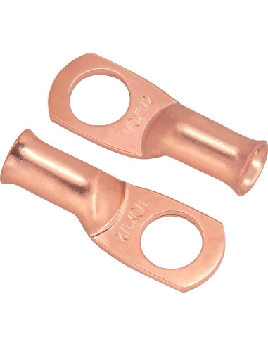 10 Conectores de Terminales de Anillo Sanuke 1/0 AWG Cobre