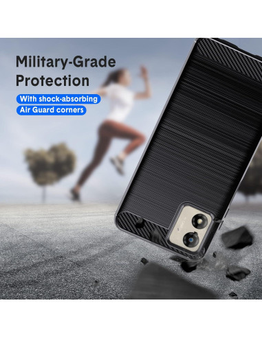 Funda TPU Antideslizante Natbok para Moto E13 - Negro