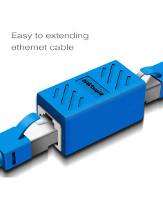 Acoplador RJ45 Oneme Hembra a Hembra Ethernet Cat7/Cat6/Cat5e Azul 2