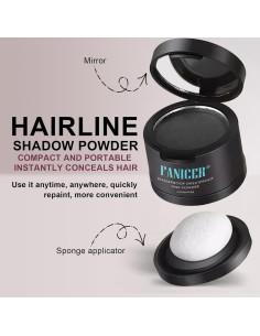 Polvo de Sombra para Raíces Nailgelicer - Negro - 17.8g 2