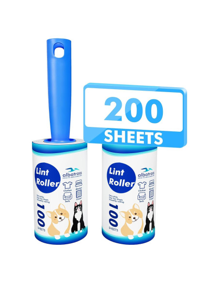 Rodillos Adhesivos para Pelo de Mascotas Albatross 200 Hojas