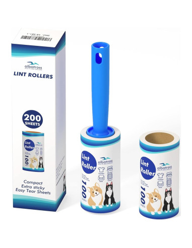 Rodillos Adhesivos para Pelo de Mascotas Albatross 200 Hojas