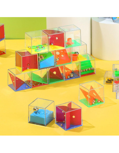 Rompecabezas de Cubos Desafiantes Lenwen 48 Piezas Colorido