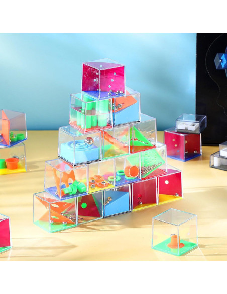 Rompecabezas de Cubos Desafiantes Lenwen 48 Piezas Colorido