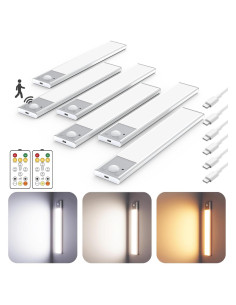 Luces LED Bajo Gabinete Skairipa 21.8 cm Inalámbricas 6Pack