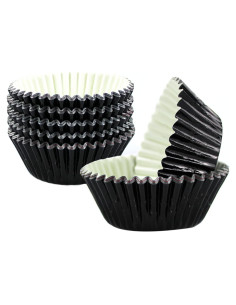 Forros de Aluminio Negro GOLF para Cupcakes 100 Unidades